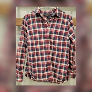 Banana republic women's shirt , blue and red plaid